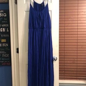 F21 Long Cobalt Blue Dress (PLUS SIZE)